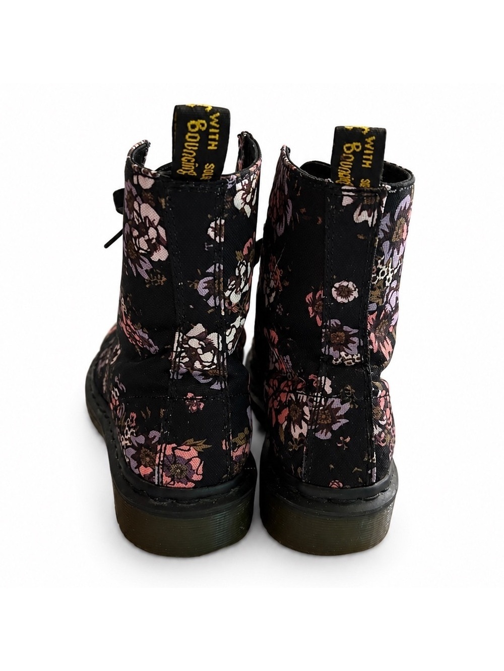 Dr. Martens Beckett Floral Canvas Boots Women’s Size 8 EU 39 - Picture 3 of 5